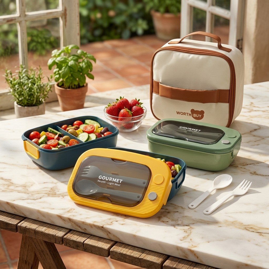 Meal Prep Or Prep Meal - Kotak Makan Bento 2 Kompartemen Plastik