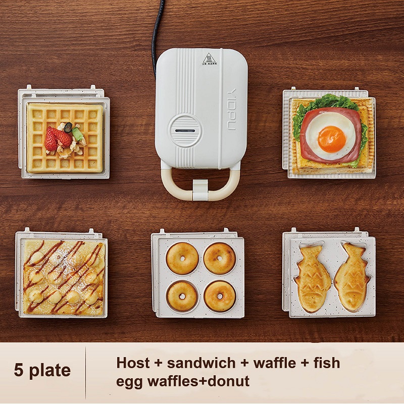Breakfast Sandwich Press - Mesin Sandwich Elektrik Multifungsi 220V Pembuat