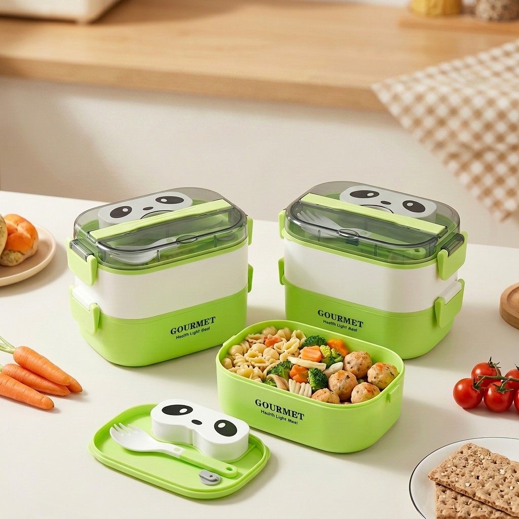 Meal Prep Or Prep Meal - Kotak Bento Plastik Microwaveable 1/2 Lapis