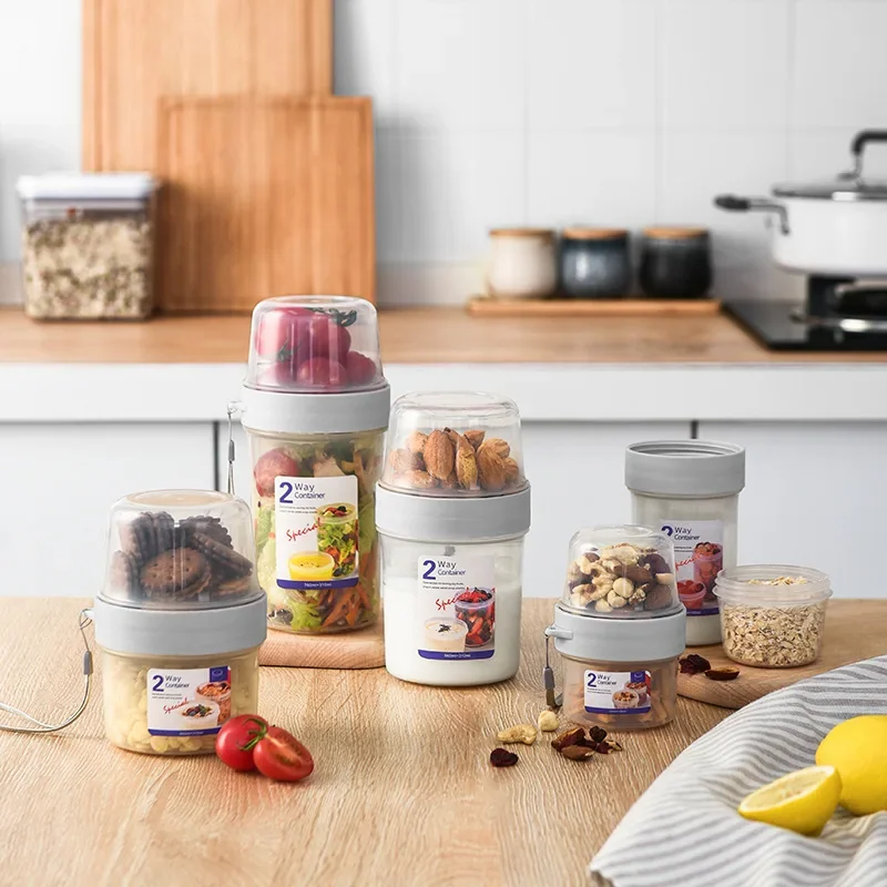 Meal Prep Oatmeal Jars - Set Wadah Bekal Sarapan Oatmeal Sereal