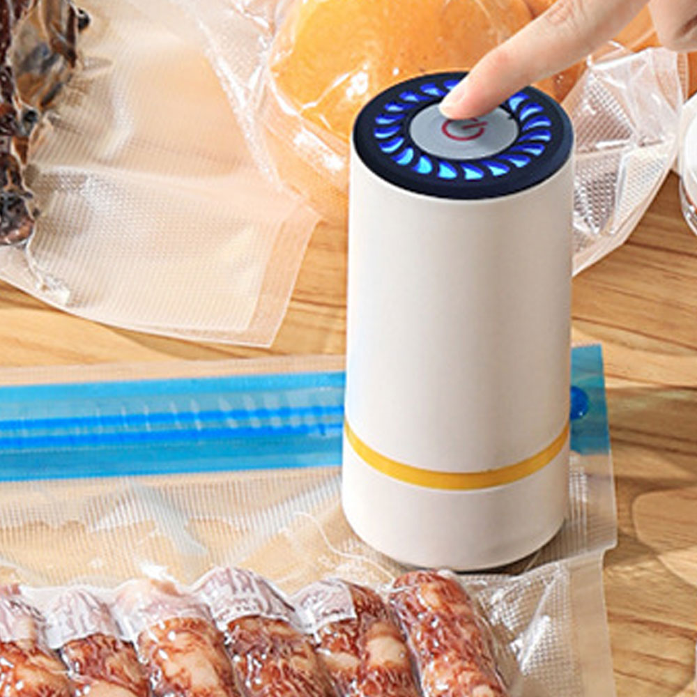 Meal Prep Vacuum Sealer - Penyegel Vakum Nirkabel Portabel, Pompa Pengawet