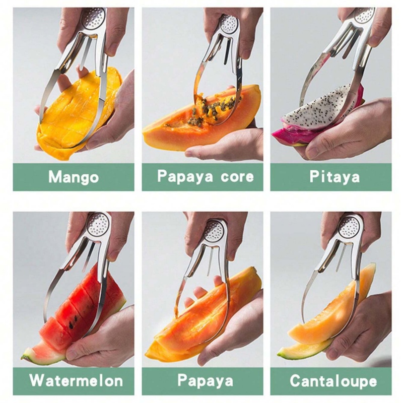 Mango Splitter Tool - Pemotong Mangga Baja Tahan Karat Pemisah