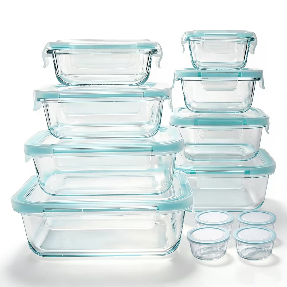 Meal Prep Oven Safe Containers - 24 Pcs Set Wadah Penyimpanan Makanan