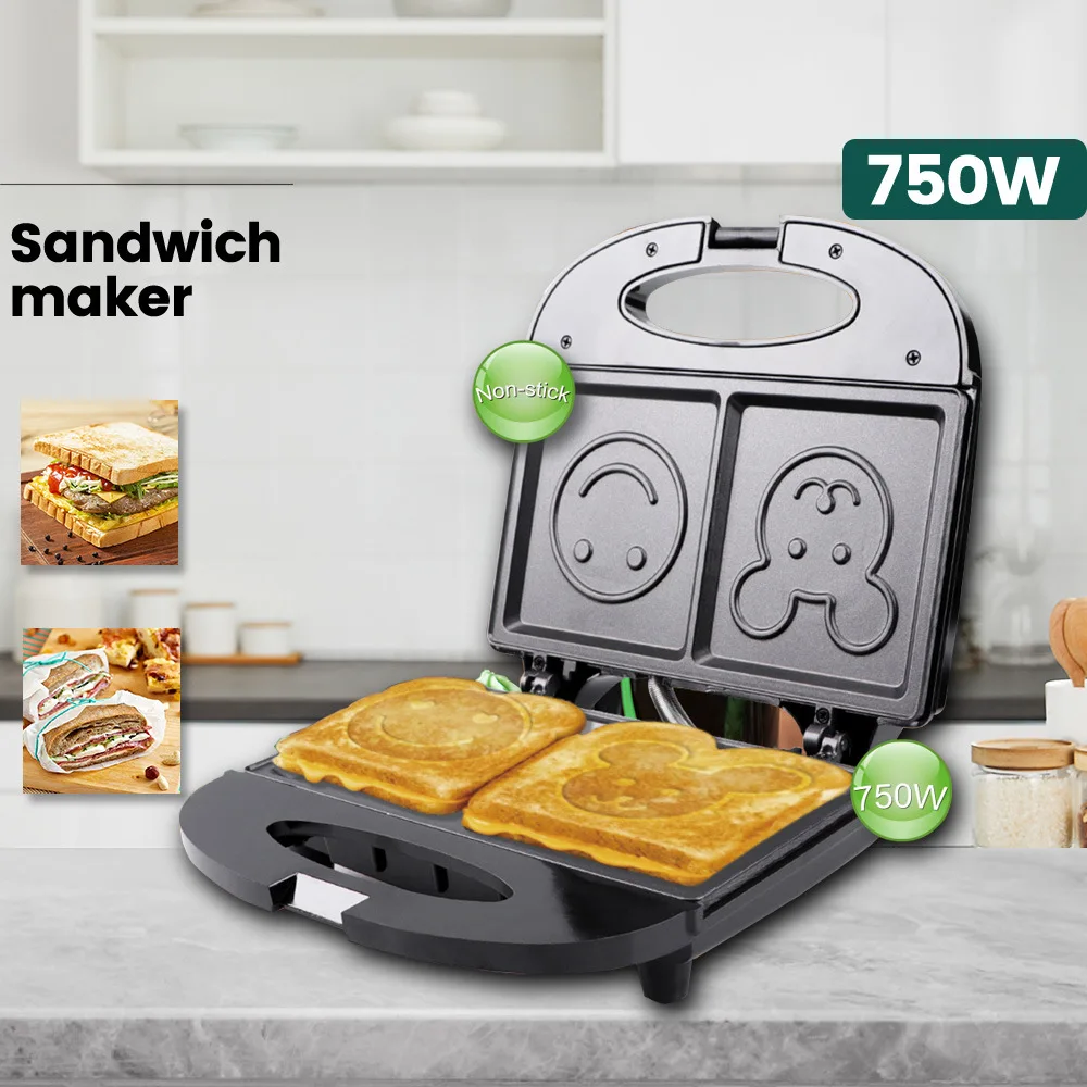 Breakfast Sandwich Press - 110V-220V Peralatan Rumah Tangga Mesin Sandwich