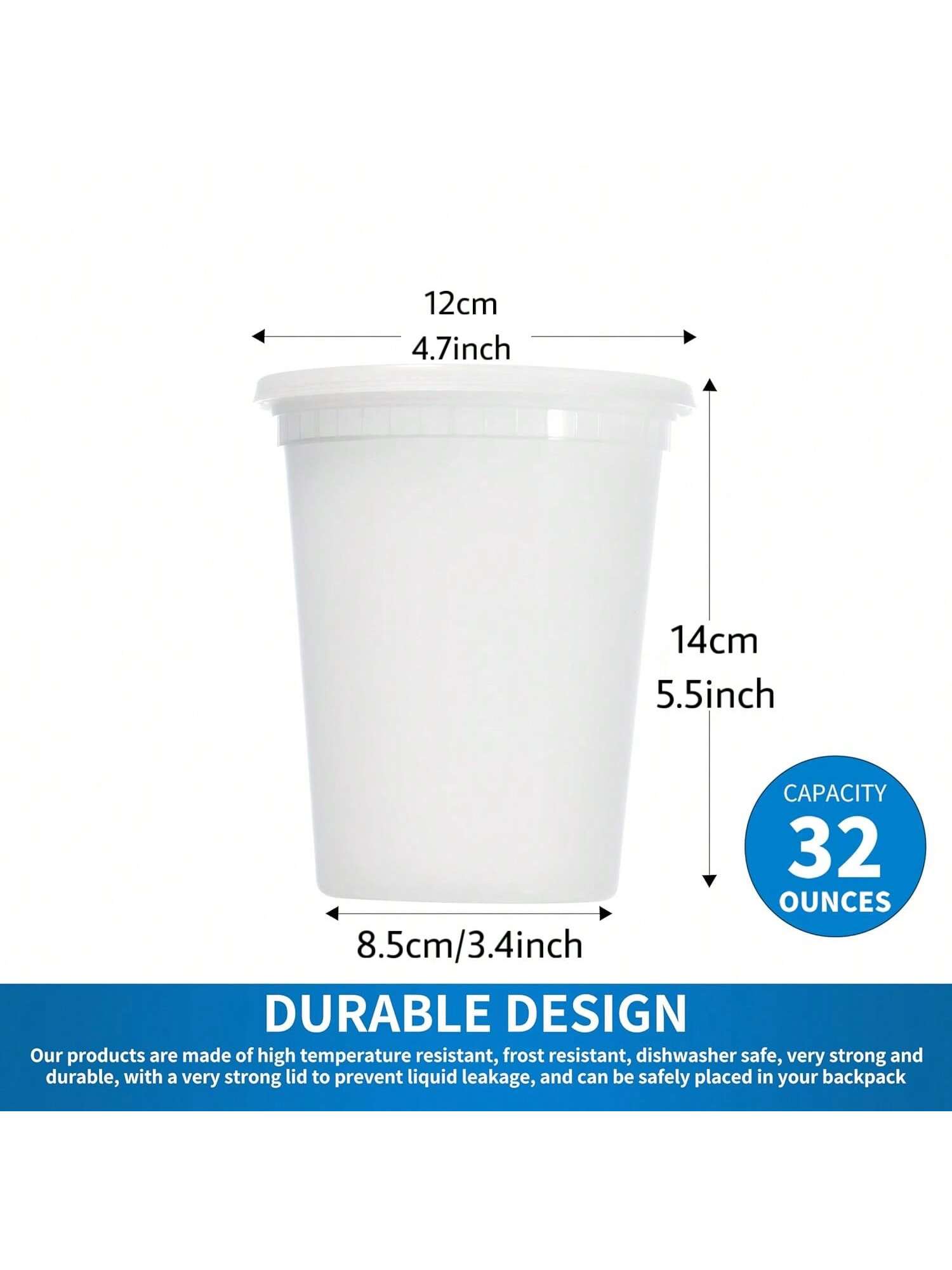 24 Pak 32oz wadah Deli dengan  - Meal Prep List ulasan dan harga