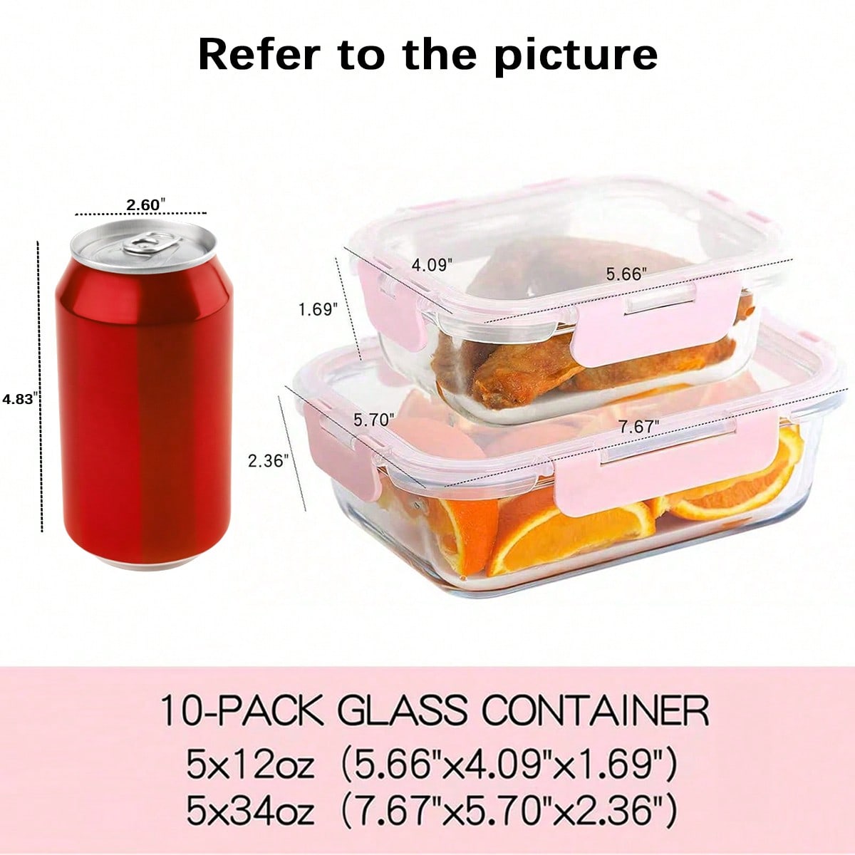 10 Paket Wadah Makanan Kaca Mo - Meal Prep Oven Safe Containers ulasan dan harga