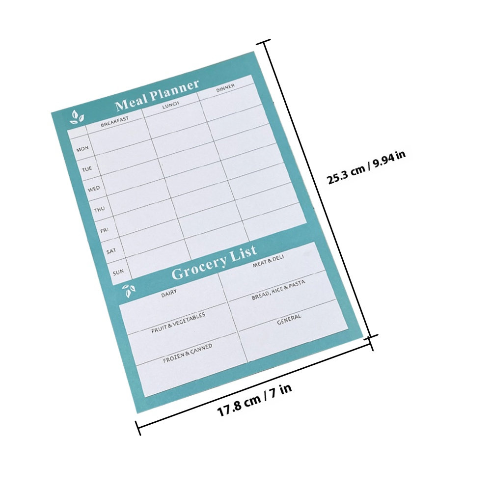 2Pcs Buku Catatan Perencanaan  - Meal Prep Grocery List ulasan dan harga