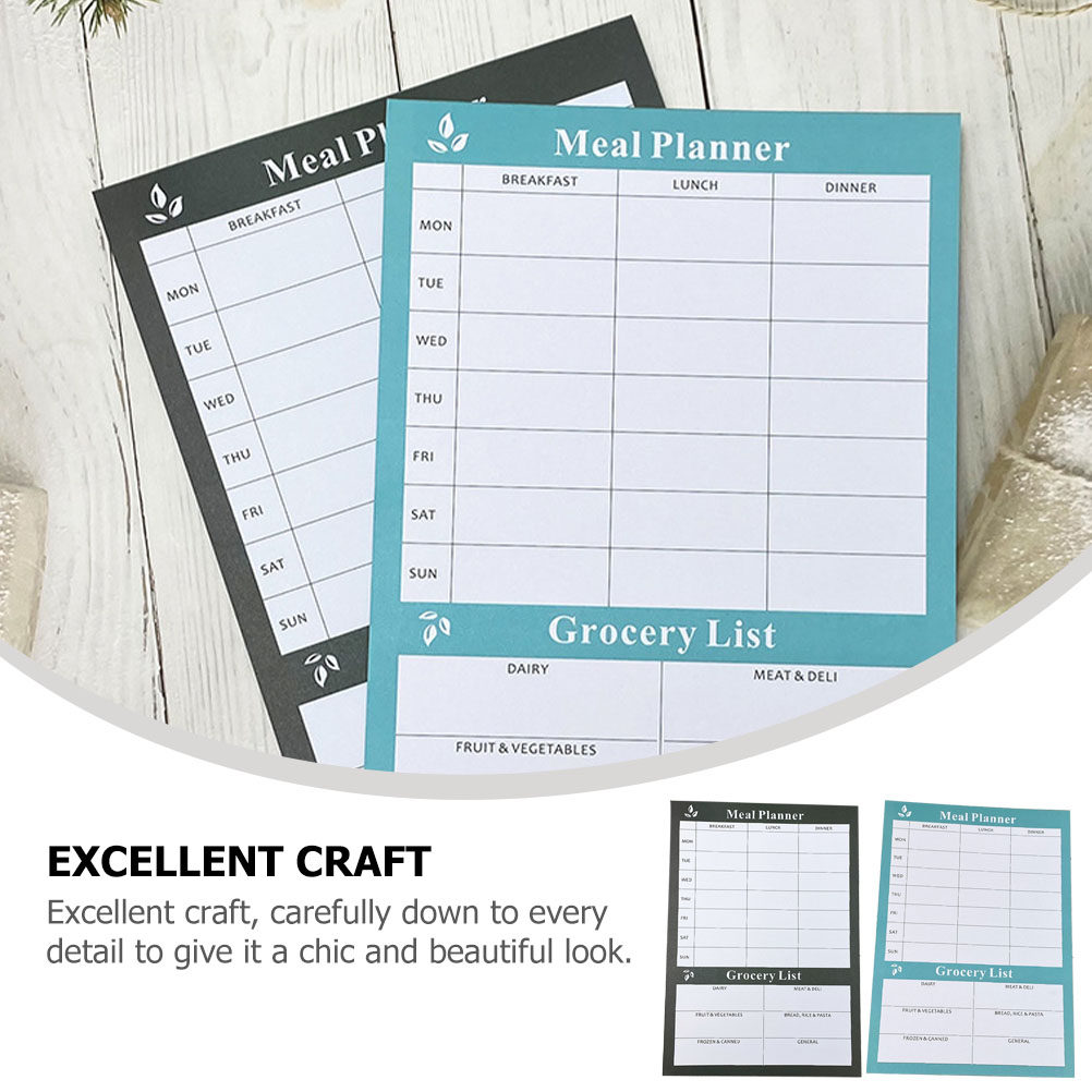 2Pcs Buku Catatan Perencanaan  - Meal Prep Grocery List ulasan dan harga