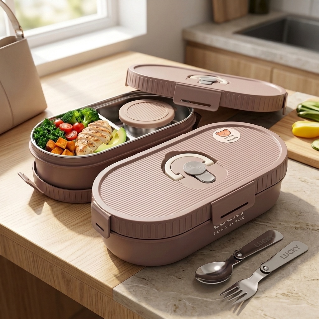 Kotak Bento dari Baja Anti Kar - Meal Prep Or Prep Meal ulasan dan harga
