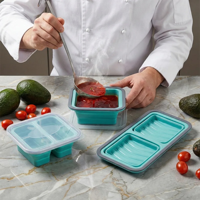 Cetakan Es Silikon dengan Tutu - Meal Prep Oven Safe Containers ulasan dan harga