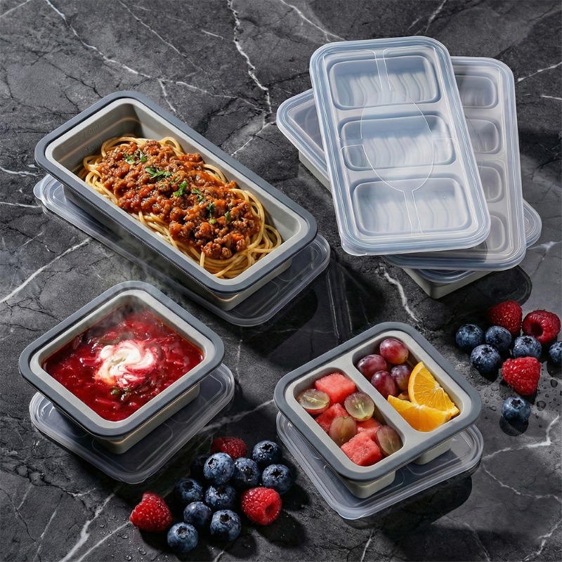 Cetakan Es Silikon dengan Tutu - Meal Prep Oven Safe Containers ulasan dan harga