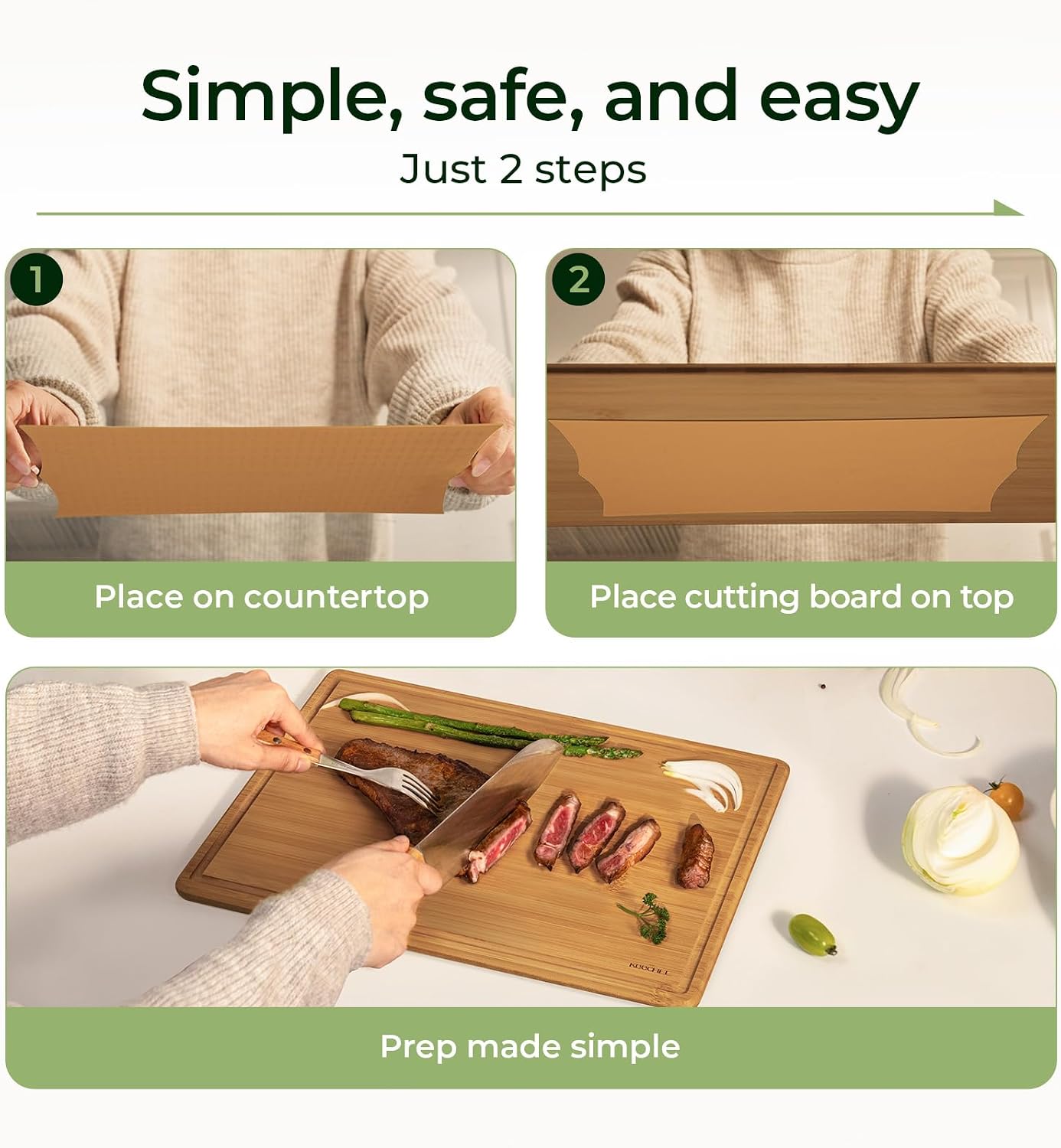 Papan Pemotong Bambu Keechee d - Meal Prep Juice ulasan dan harga