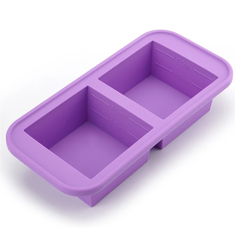 Cetakan Silikon 1/2 Cup dengan - Meal Prep Oven Safe Containers ulasan dan harga