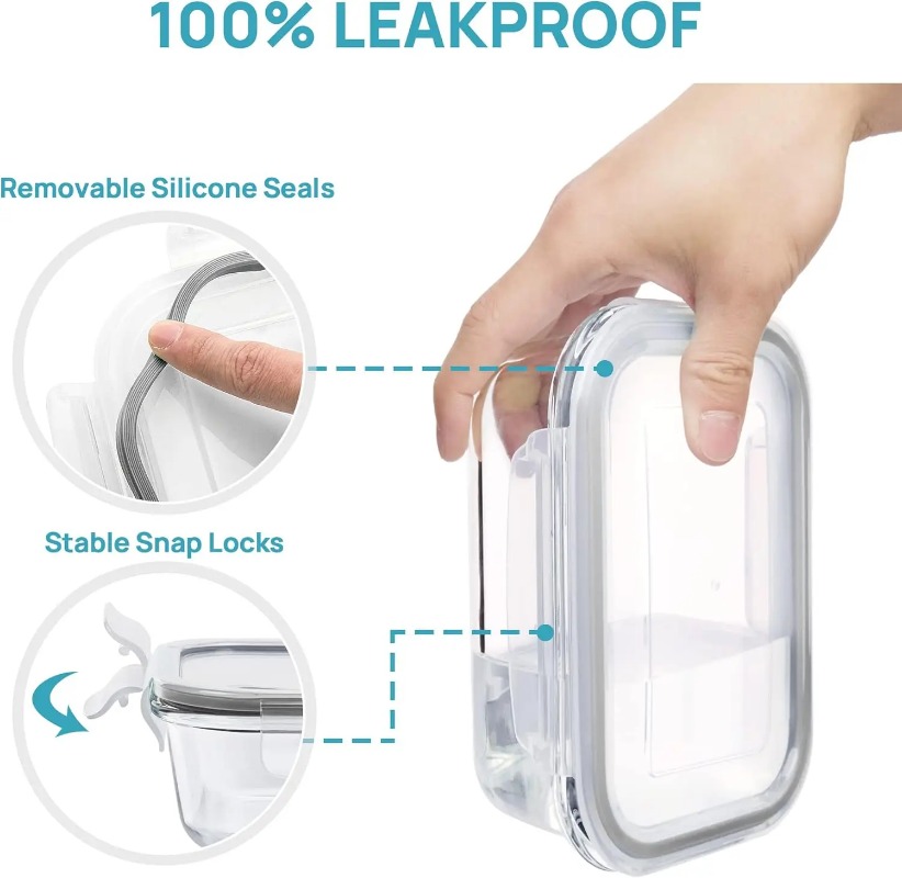 Set Wadah Penyimpanan Makanan  - Meal Prep Oven Safe Containers ulasan dan harga