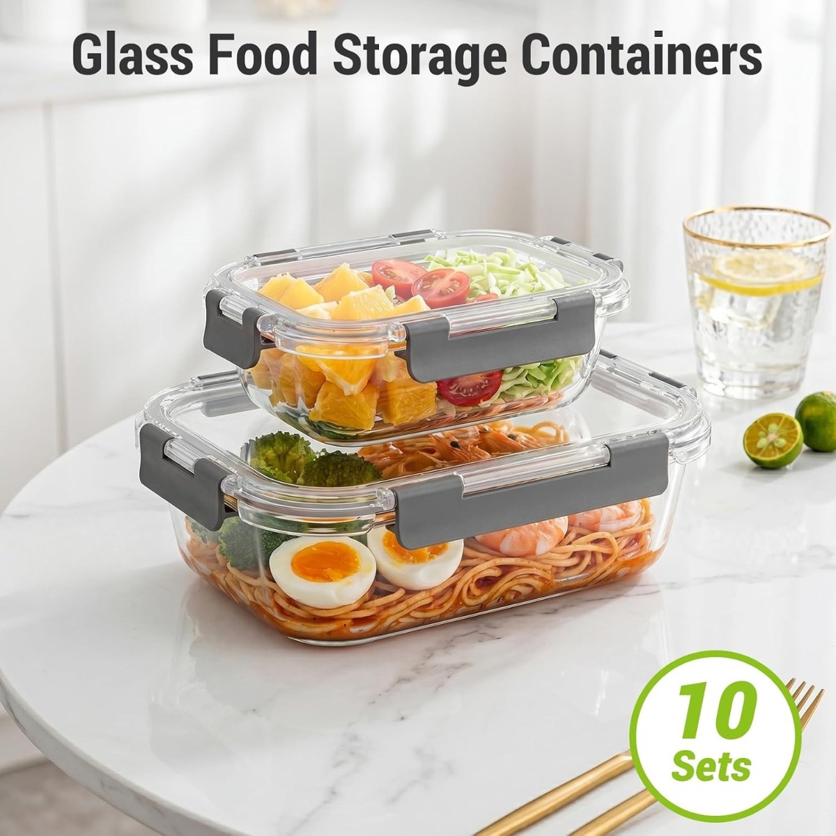 10 Set Wadah Penyimpanan Makan - Meal Prep Oven Safe Containers ulasan dan harga