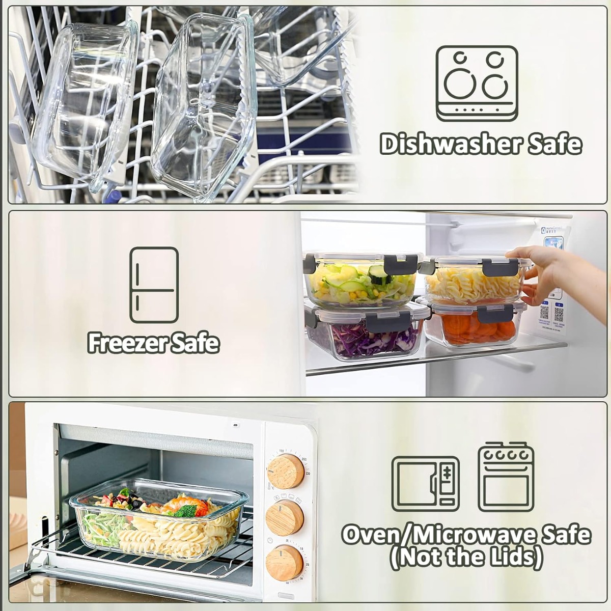 10 Set Wadah Penyimpanan Makan - Meal Prep Oven Safe Containers ulasan dan harga