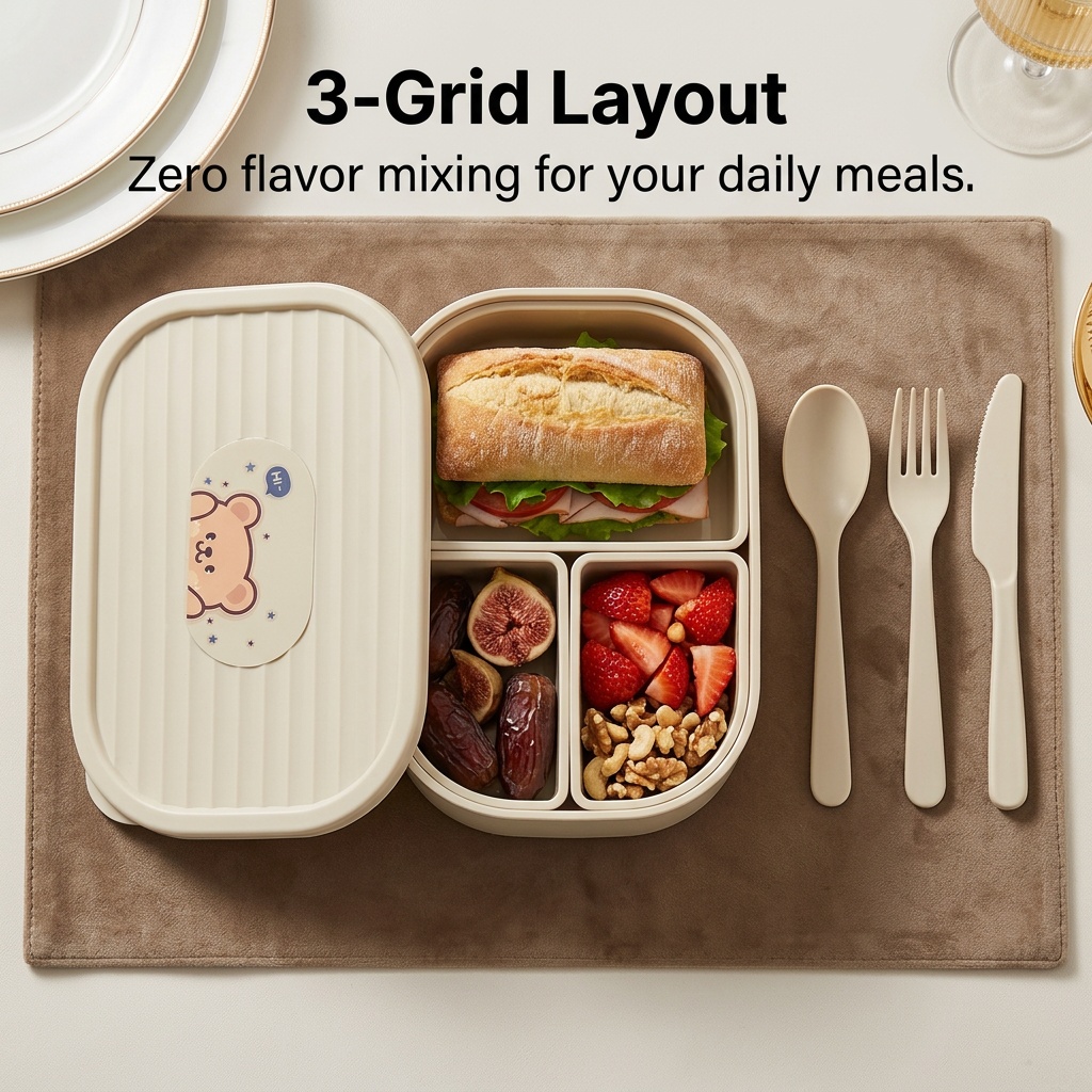 Kotak Bento Anak Kawaii Plasti - Meal Prep Or Prep Meal ulasan dan harga