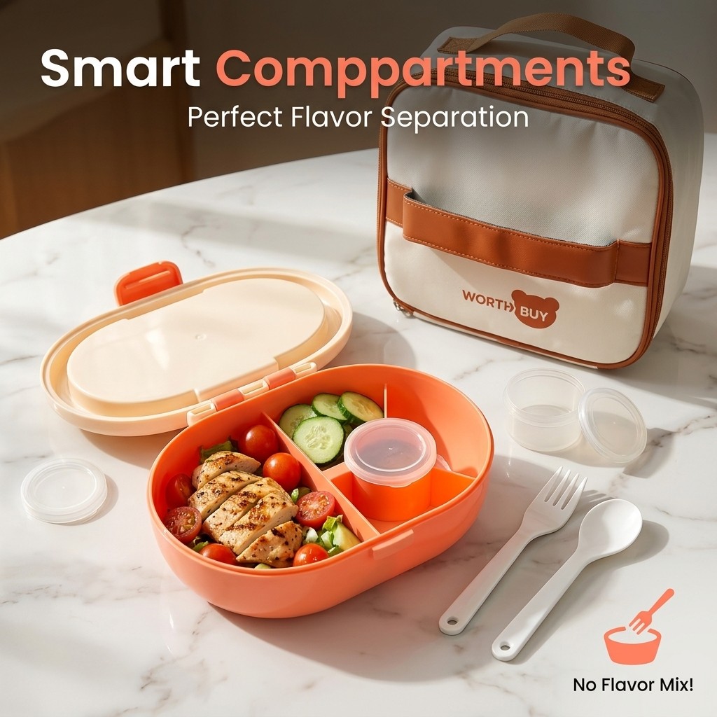 Kotak Makan Bento Plastik Anti - Meal Prep Or Prep Meal ulasan dan harga