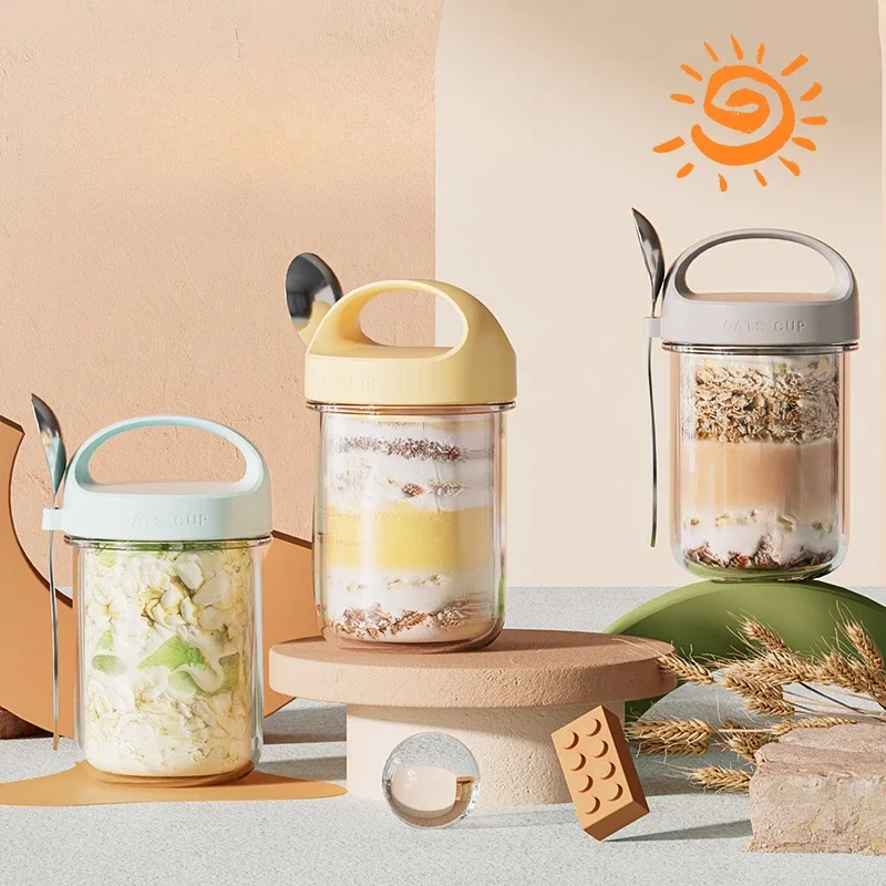 420ML Cangkir Sarapan Baru Oat - Meal Prep Oatmeal Jars ulasan dan harga