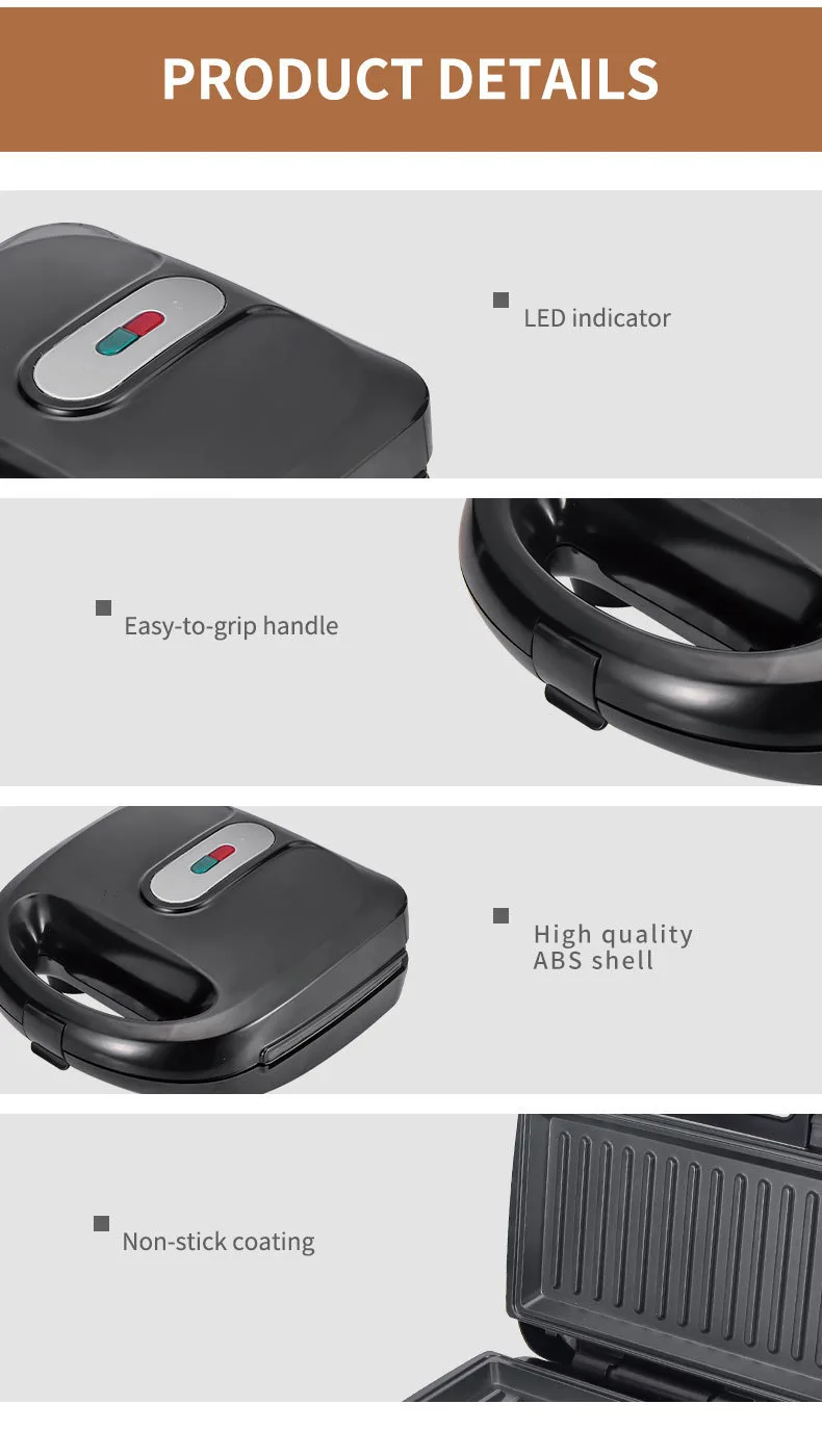 Peralatan Rumah Tangga 220/110 - Breakfast Sandwich Press ulasan dan harga