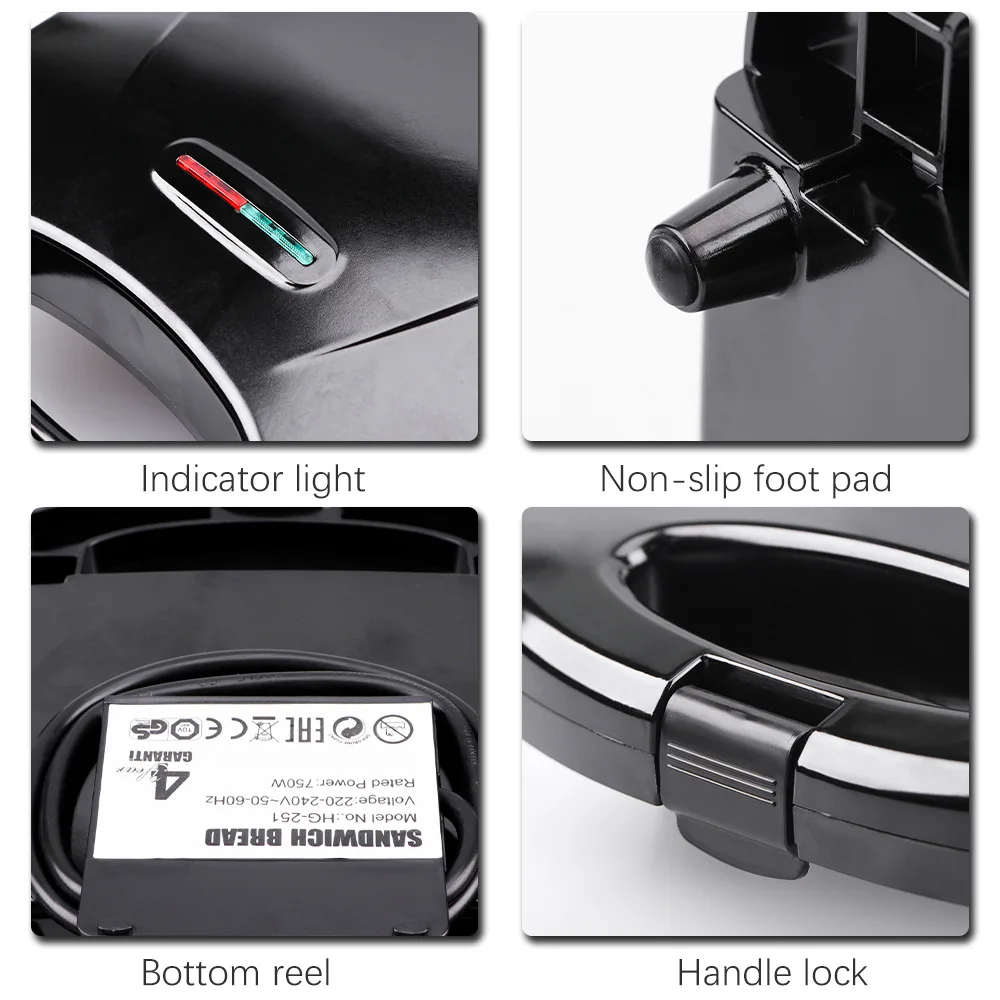 110V-220V Peralatan Rumah Tang - Breakfast Sandwich Press ulasan dan harga